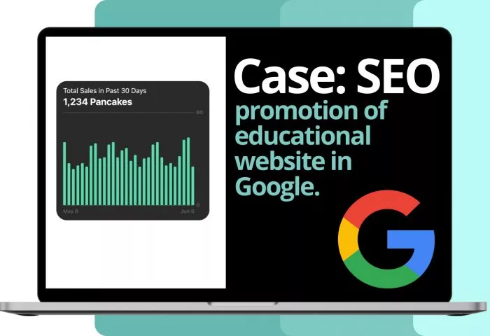 Case: SEO promotion of educational website in Google.