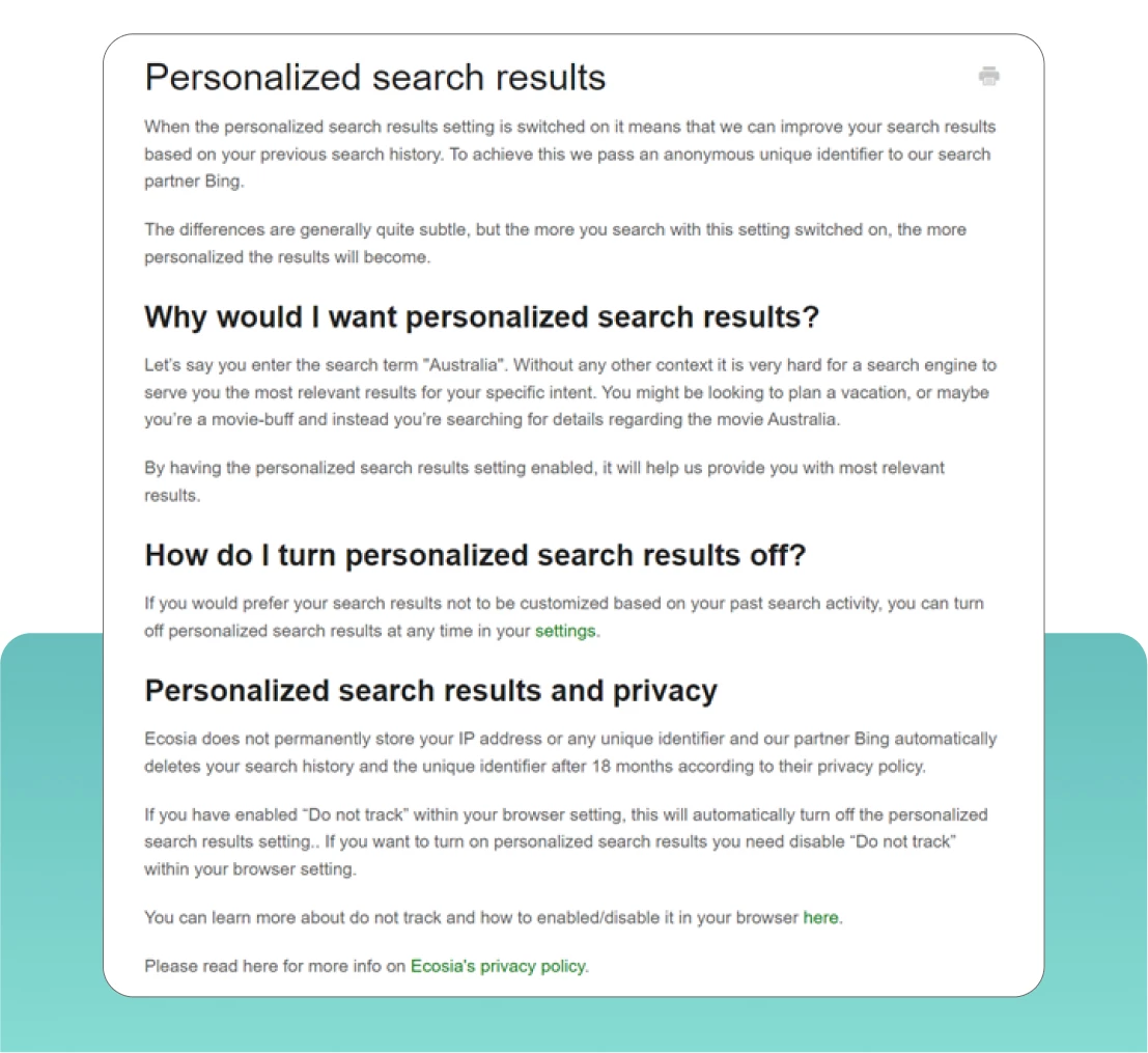 personalized search results 